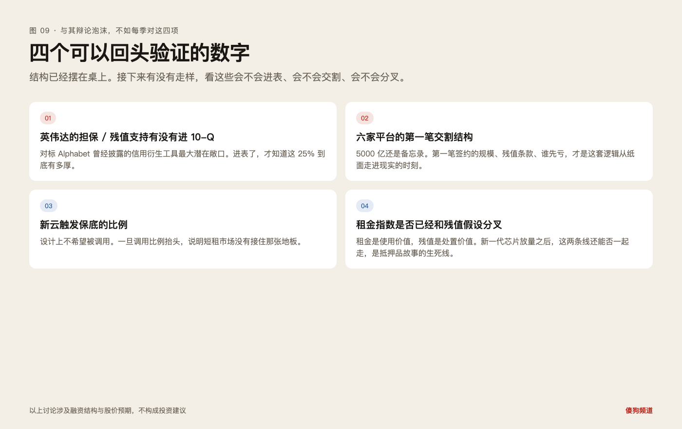 图 09：四个可以回头验证的数字，比再辩一次泡沫有用