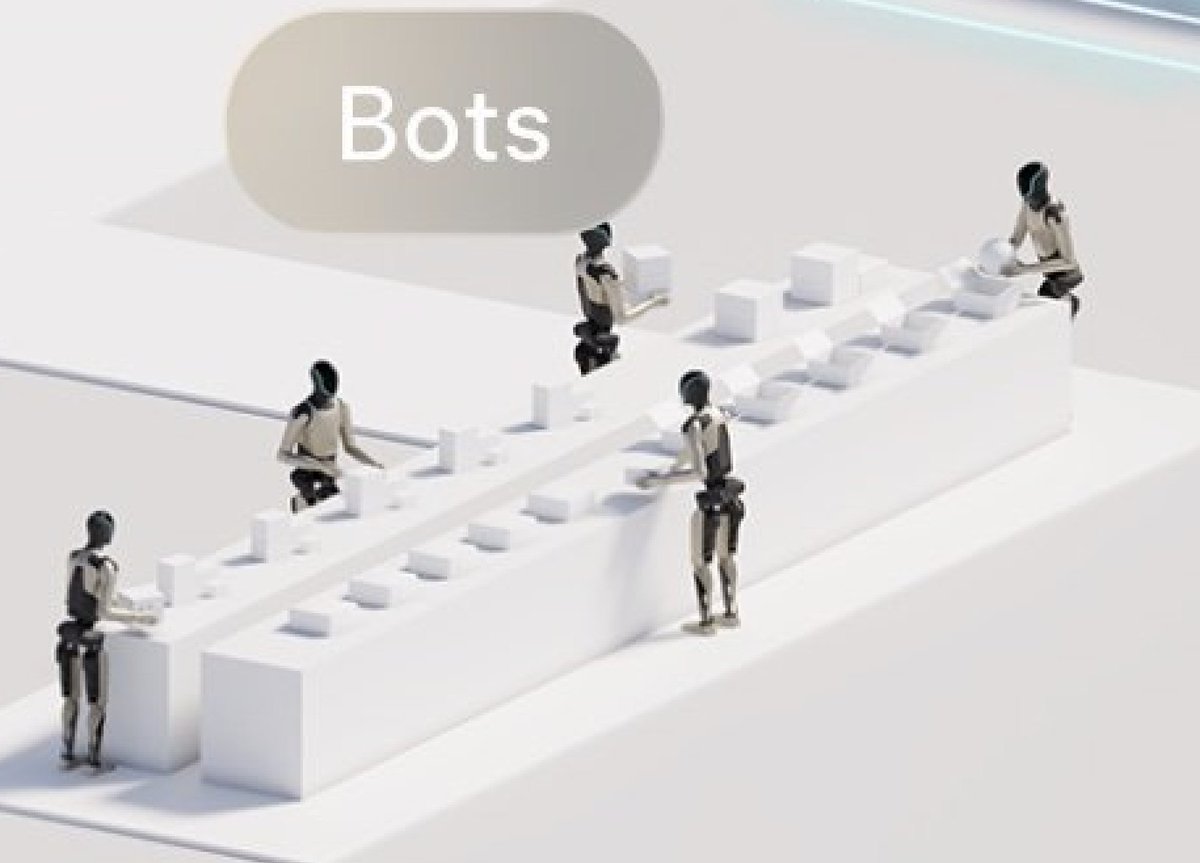 Bots 场景:多台 Optimus 在流水线上并行作业